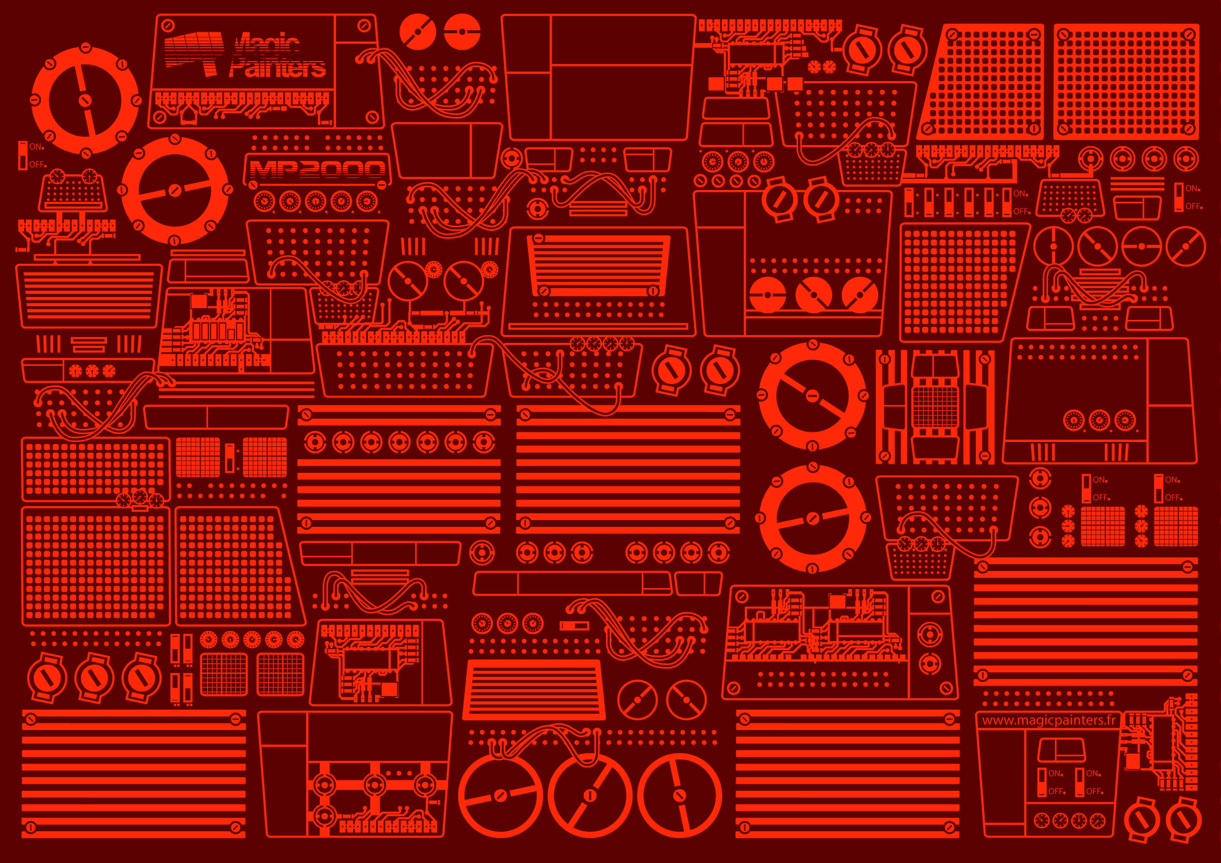 Design graphique illustration robotique